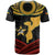 Mozambique T Shirt with Black Red Tribal Design and National Map Pattern - Wonder Print Shop