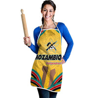 Mozambique Apron with Yellow Red Green Swirl Design and Independence Day - Wonder Print Shop