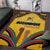 Mozambique Area Rug with Yellow Red Green Swirl Design and Independence Day - Wonder Print Shop