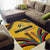 Mozambique Area Rug with Yellow Red Green Swirl Design and Independence Day - Wonder Print Shop