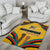 Mozambique Area Rug with Yellow Red Green Swirl Design and Independence Day - Wonder Print Shop