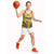 Mozambique Basketball Jersey with Yellow Red Green Swirl Design and Independence Day - Wonder Print Shop