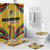 Mozambique Bathroom Set with Yellow Red Green Swirl Design and Independence Day - Wonder Print Shop