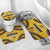 Mozambique Bathroom Set with Yellow Red Green Swirl Design and Independence Day - Wonder Print Shop