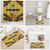Mozambique Bathroom Set with Yellow Red Green Swirl Design and Independence Day - Wonder Print Shop