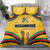 Mozambique Bedding Set with Yellow Red Green Swirl Design and Independence Day - Wonder Print Shop