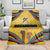 Mozambique Blanket with Yellow Red Green Swirl Design and Independence Day - Wonder Print Shop
