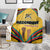 Mozambique Blanket with Yellow Red Green Swirl Design and Independence Day - Wonder Print Shop