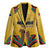 Mozambique Blazer with Yellow Red Green Swirl Design and Independence Day - Wonder Print Shop