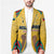 Mozambique Blazer with Yellow Red Green Swirl Design and Independence Day - Wonder Print Shop