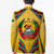 Mozambique Blazer with Yellow Red Green Swirl Design and Independence Day - Wonder Print Shop
