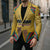 Mozambique Blazer with Yellow Red Green Swirl Design and Independence Day - Wonder Print Shop