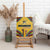 Mozambique Canvas Wall Art with Yellow Red Green Swirl Design and Independence Day - Wonder Print Shop