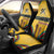 Mozambique Car Seat Cover with Yellow Red Green Swirl Design and Independence Day - Wonder Print Shop