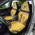 Mozambique Car Seat Cover with Yellow Red Green Swirl Design and Independence Day - Wonder Print Shop