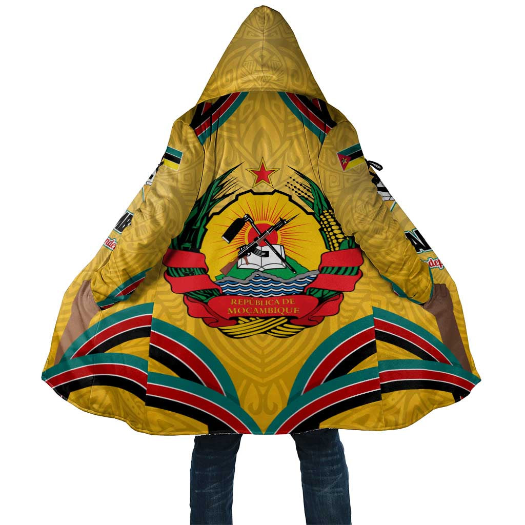 Mozambique Cloak with Yellow Red Green Swirl Design and Independence Day - Wonder Print Shop
