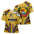 Mozambique Cross Shoulder Shirt with Yellow Red Green Swirl Design and Independence Day - Wonder Print Shop