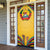 Mozambique Door Cover with Yellow Red Green Swirl Design and Independence Day - Wonder Print Shop