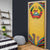 Mozambique Door Cover with Yellow Red Green Swirl Design and Independence Day - Wonder Print Shop