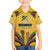 Mozambique Family Matching Puletasi and Hawaiian Shirt with Yellow Red Green Swirl Design and Independence Day - Wonder Print Shop