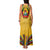 Mozambique Family Matching Tank Maxi Dress and Hawaiian Shirt with Yellow Red Green Swirl Design and Independence Day - Wonder Print Shop