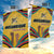 Mozambique Garden Flag with Yellow Red Green Swirl Design and Independence Day - Wonder Print Shop