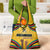 Mozambique Grocery Bag with Yellow Red Green Swirl Design and Independence Day - Wonder Print Shop