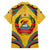 Mozambique Hawaiian Shirt with Yellow Red Green Swirl Design and Independence Day - Wonder Print Shop