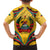 Mozambique Hawaiian Shirt with Yellow Red Green Swirl Design and Independence Day - Wonder Print Shop