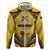 Mozambique Hoodie with Yellow Red Green Swirl Design and Independence Day - Wonder Print Shop