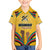 Mozambique Kid Hawaiian Shirt with Yellow Red Green Swirl Design and Independence Day - Wonder Print Shop