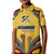 Mozambique Kid Polo Shirt with Yellow Red Green Swirl Design and Independence Day - Wonder Print Shop
