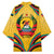 Mozambique Kimono with Yellow Red Green Swirl Design and Independence Day - Wonder Print Shop