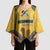 Mozambique Kimono Sleeve Blouse with Yellow Red Green Swirl Design and Independence Day - Wonder Print Shop