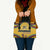Mozambique Leather Bag with Yellow Red Green Swirl Design and Independence Day - Wonder Print Shop