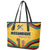 Mozambique Leather Tote Bag with Yellow Red Green Swirl Design and Independence Day - Wonder Print Shop