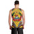 Mozambique Men Tank Top with Yellow Red Green Swirl Design and Independence Day - Wonder Print Shop