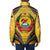 Mozambique Padded Jacket with Yellow Red Green Swirl Design and Independence Day - Wonder Print Shop