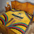 Mozambique Quilt with Yellow Red Green Swirl Design and Independence Day - Wonder Print Shop