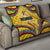Mozambique Quilt with Yellow Red Green Swirl Design and Independence Day - Wonder Print Shop