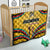 Mozambique Quilt with Yellow Red Green Swirl Design and Independence Day - Wonder Print Shop