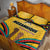 Mozambique Quilt Bed Set with Yellow Red Green Swirl Design and Independence Day - Wonder Print Shop