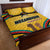 Mozambique Quilt Bed Set with Yellow Red Green Swirl Design and Independence Day - Wonder Print Shop