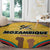 Mozambique Round Carpet with Yellow Red Green Swirl Design and Independence Day - Wonder Print Shop