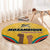 Mozambique Round Carpet with Yellow Red Green Swirl Design and Independence Day - Wonder Print Shop
