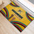 Mozambique Rubber Doormat with Yellow Red Green Swirl Design and Independence Day - Wonder Print Shop