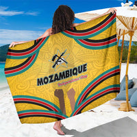 Mozambique Sarong with Yellow Red Green Swirl Design and Independence Day - Wonder Print Shop
