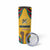 Mozambique Skinny Tumbler with Yellow Red Green Swirl Design and Independence Day - Wonder Print Shop