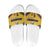 Mozambique Slide Sandals with Yellow Red Green Swirl Design and Independence Day - Wonder Print Shop