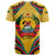 Mozambique T Shirt with Yellow Red Green Swirl Design and Independence Day - Wonder Print Shop